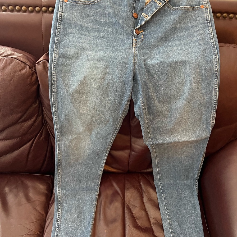 10 inch high rise skinny jeans